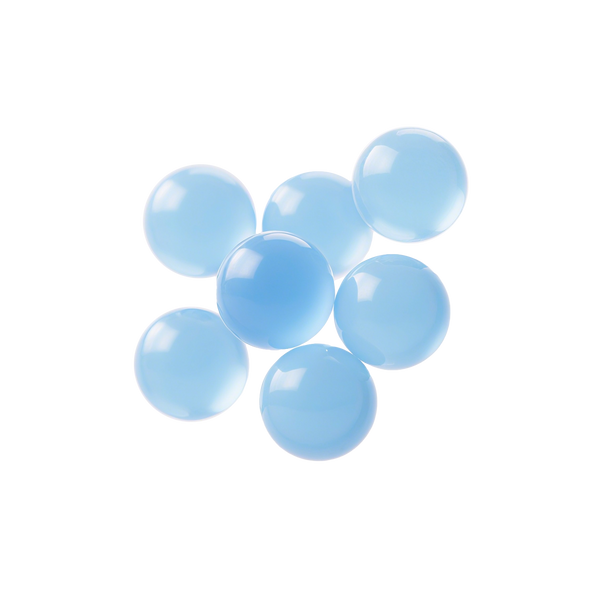Light blue hyaluronic acids on a transparent background,