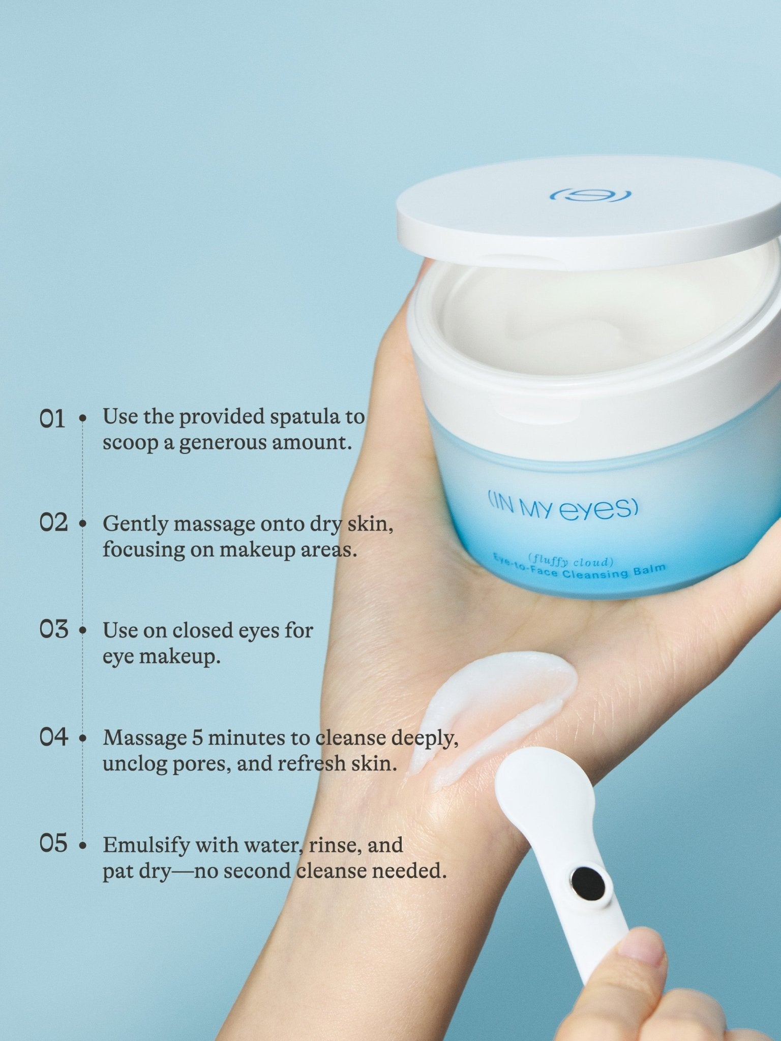 (fluffy cloud) Eye - to - Face Cleansing Balm - IN MY EYES
