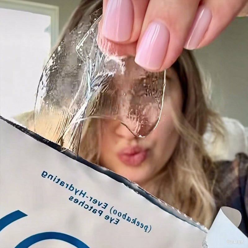 Person applying a product to their eye with In My Eyes Eye Patch / Eye Mask