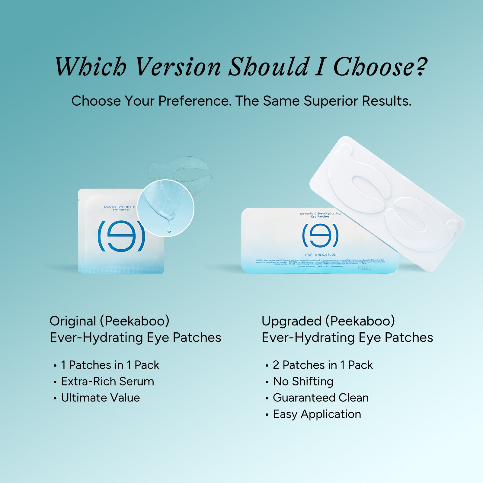 (peekaboo) Ever-Hydrating Eye Patches